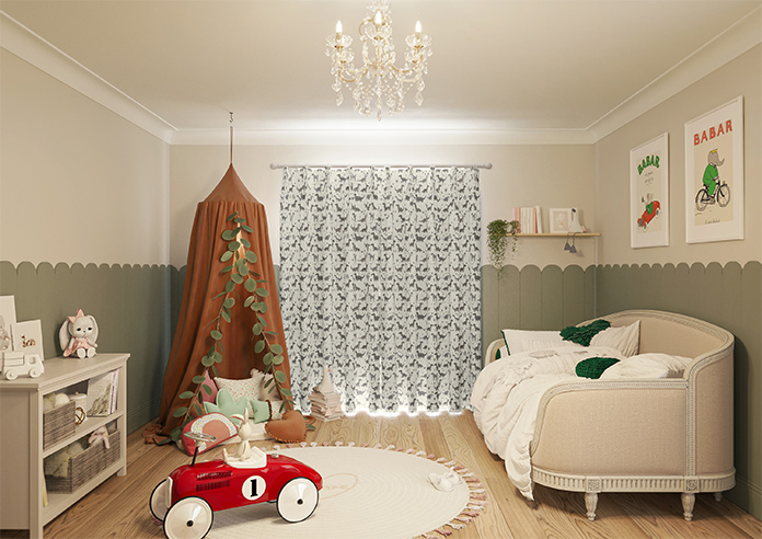 Dino Land, Fossil Grey - Made to Measure Curtains - Image 15